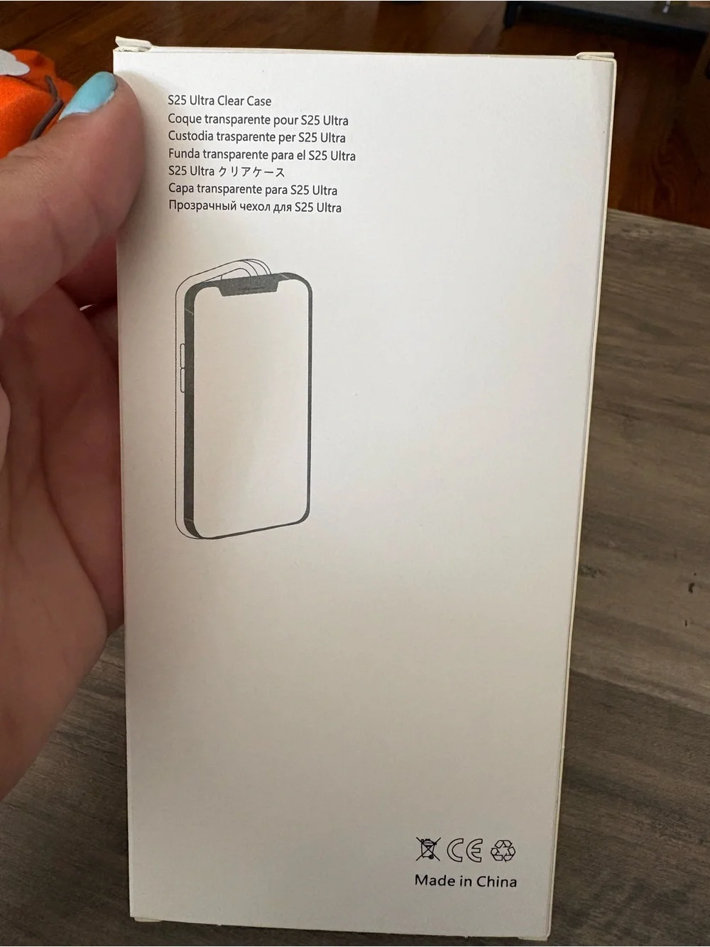 Clear Magnetic Phone Case for S25 Ultra - Black and clear